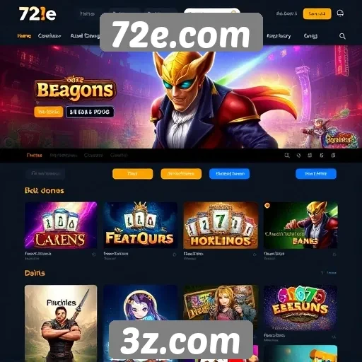 Avaliação da plataforma de jogos 72e.com