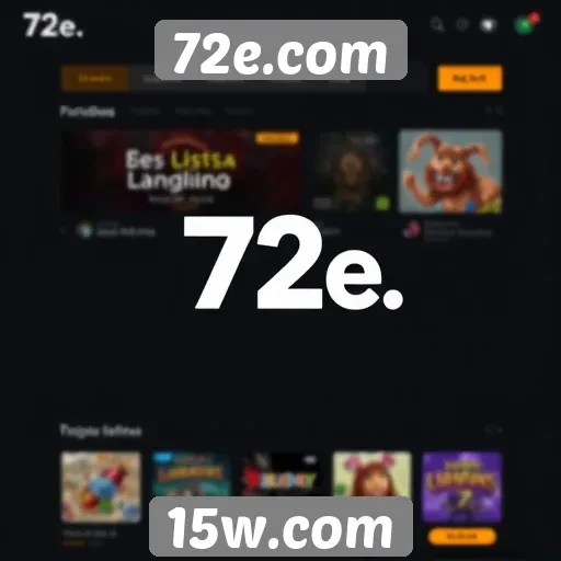 Navegação e usabilidade em 72e.com